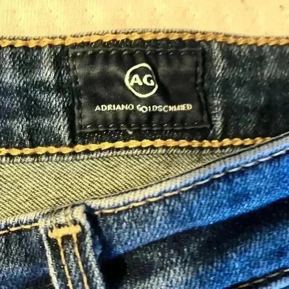 AG Adriano Goldschmied The Mid Rise Stevie Capri Petite Blue - Picture 10 of 10